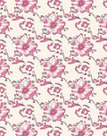 Pink Orchid Sketchy Floral Vine Rug