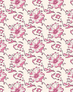 Pink Orchid Sketchy Floral Vine Rug