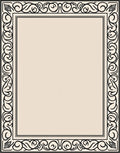 Classic Ivory Scroll Border Rug