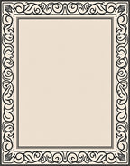 Classic Ivory Scroll Border Rug