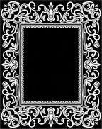 White Floral Scrollwork Border Rug