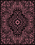 Pink Petal Burst Abstract Rug