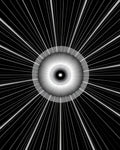 Radial Burst Sunburst Design Rug