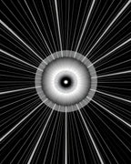 Radial Burst Sunburst Design Rug