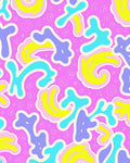 Rad Vibrant Pink Abstract Flow Rug