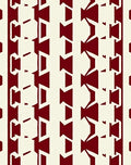 Crimson Cream Geometric Stripe Rug