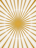 Golden Sunburst Rayburst Rug