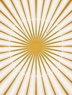 Golden Sunburst Rayburst Rug