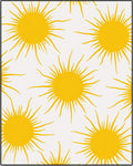Yellow Sun Burst All Over Rug