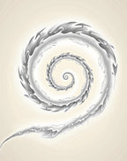 Monochromatic Spiral Form Rug