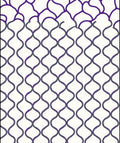 Deep Purple Lattice Waves Rug