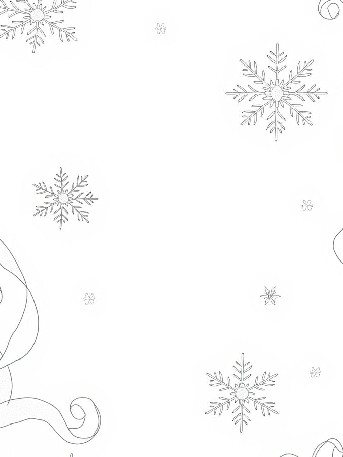 Winter Wonderland Snowflake Scatter Rug