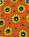 Happy Yellow Sunflower Blossom Rug