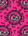Vibrant Pink Creature Medallion Rug