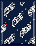 Dark Blue Tribal Creature Star Rug
