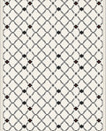 Classic Lattice Red Flower Rug