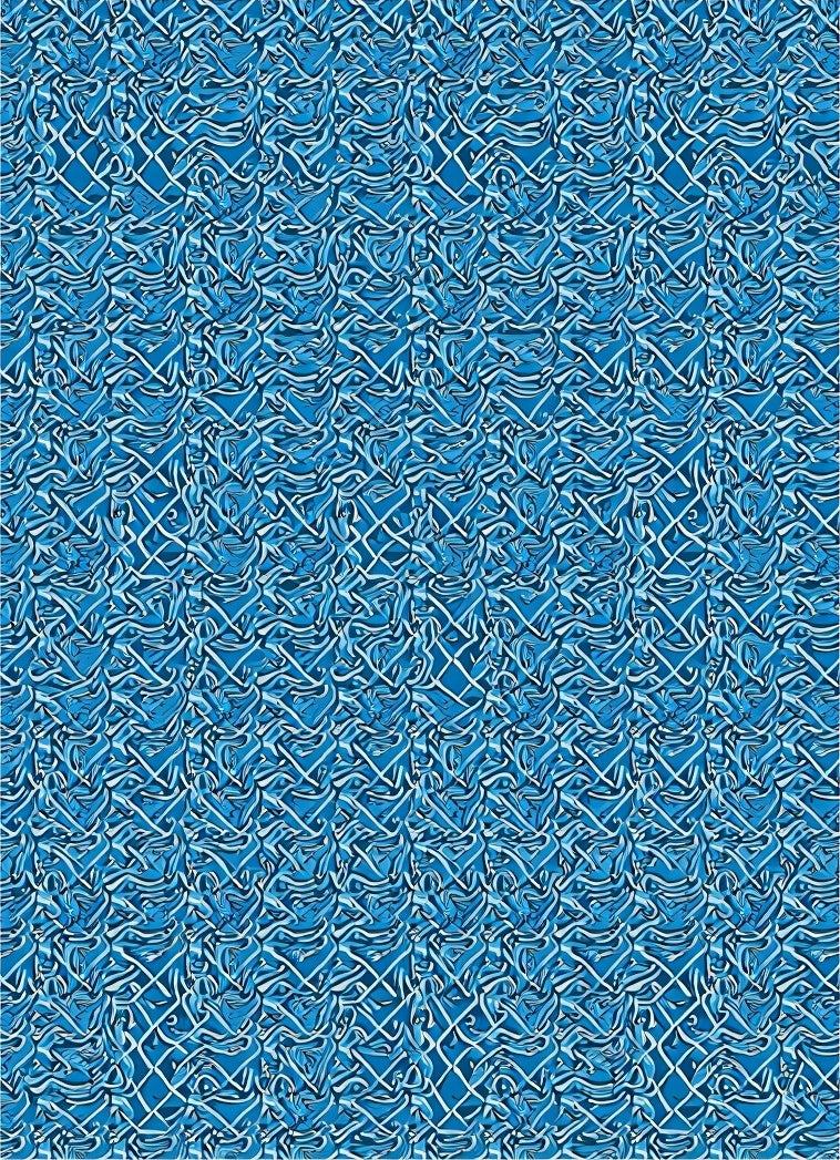 Deep Blue Intertwined Celtic Knot Rug