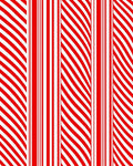Crimson And White Graphic Stripes Rug