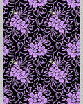 Lavender Violet Floral Vine Background Rug