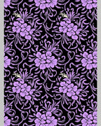 Lavender Violet Floral Vine Background Rug
