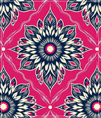 Vibrant Pink Medallion Floral Rug