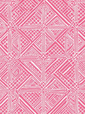 Vibrant Pink Geometric Netting Rug