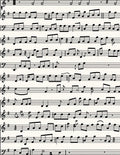 Black White Musical Notes Wallpaper Rug