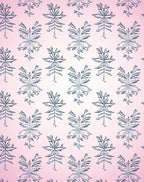 Soft Pink Botanical Tree Motif Rug