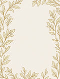 Golden Leaf Vine Border Rug