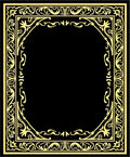 Golden Regal Floral Border Rug