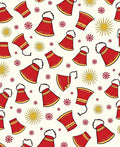 Crimson Bells Sunburst Repeating Motif Rug
