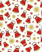 Crimson Bells Sunburst Repeating Motif Rug