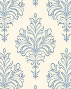 Light Blue Cream Classic Swirl Rug