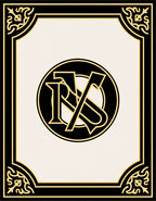 Classic Black Gold Monogram Border Rug