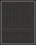 Dark Gray Textured Jacquard Diamond Rug