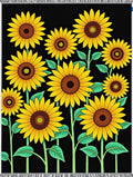 Vibrant Yellow Sunflower Garden Rug