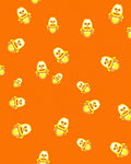 Bouncing Orange Yellow Creature Scatter Rug