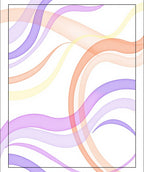 Pastel Swirl Ribbon Abstract Rug