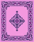 Ornate Floral Diamond Accents Rug