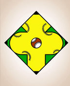 Diamond Baseball Field Swirl Rug