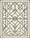 Ornate Beige Geometric Intertwined Rug