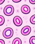 Amethyst Geode Shaped Pink Watercolor Rug