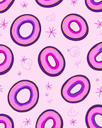 Amethyst Geode Shaped Pink Watercolor Rug