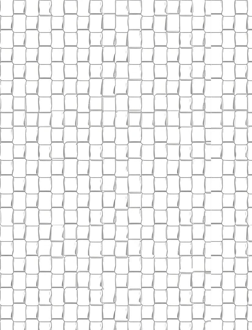 Monochrome Woven Square Grid Rug