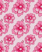 Pink Blooming Cosmos All Over Rug