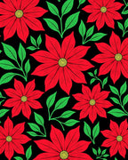 Radiant Red Bloom Garden Rug