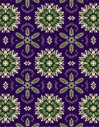 Emerald Green Ivory Floral Medallion Swirl Rug