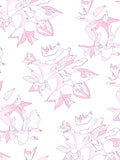 Soft Pink Abstract Floral Arrangement Rug