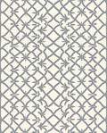Gray Lattice Floral Harmony Rug