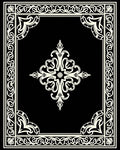 Intricate Cream Scroll Formal Centerpiece Rug